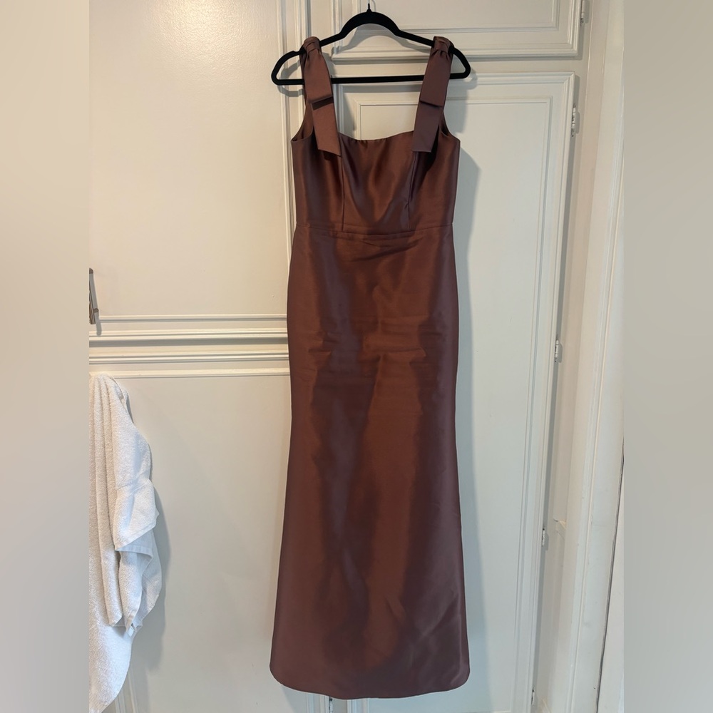 ALFRED SUNG Chocolate Gown